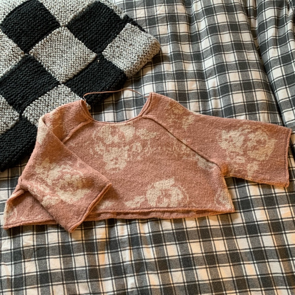 Free People cropped wool sweater